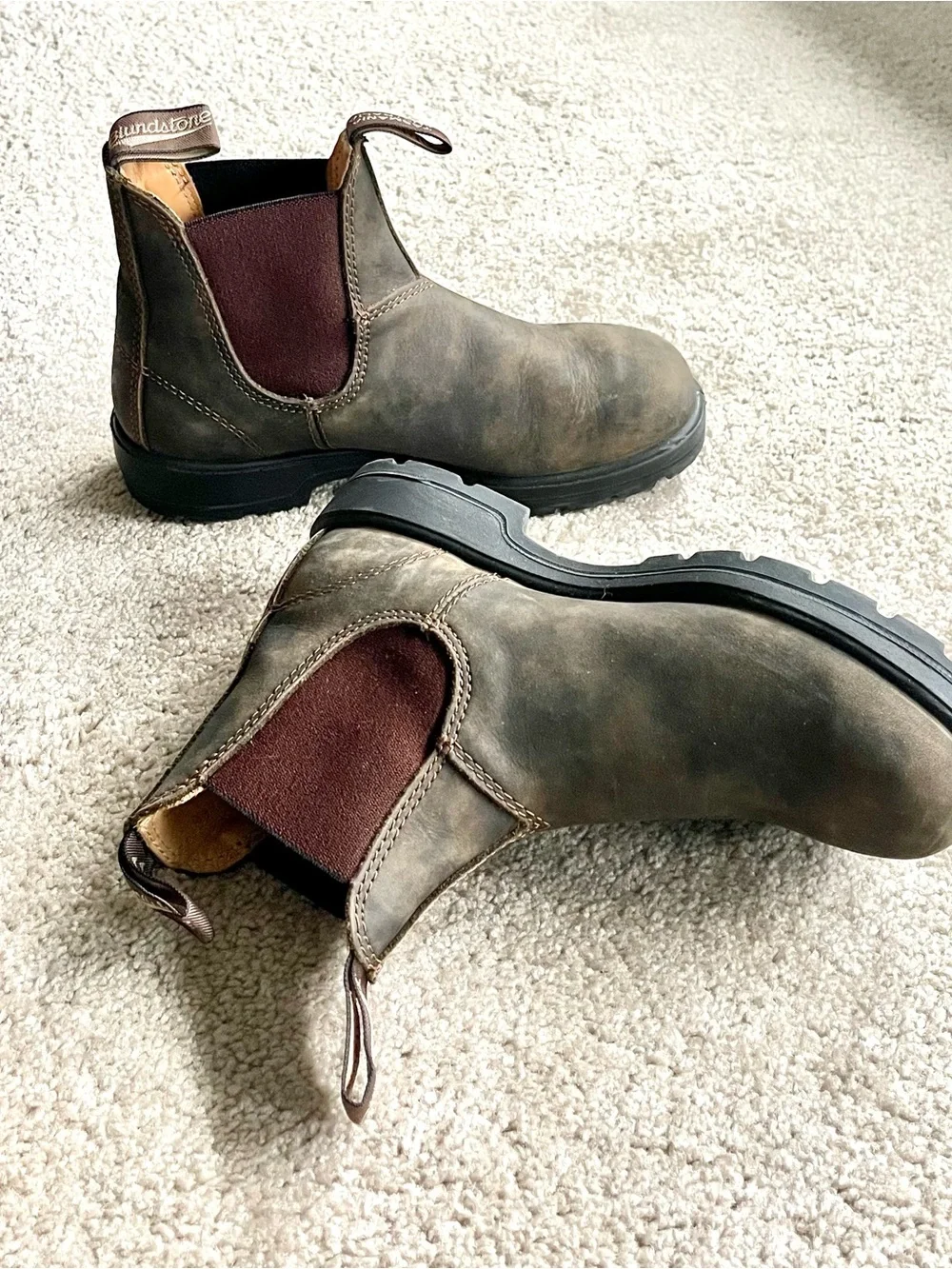Blundstone Brown Leather Chelsea Ankle Boots